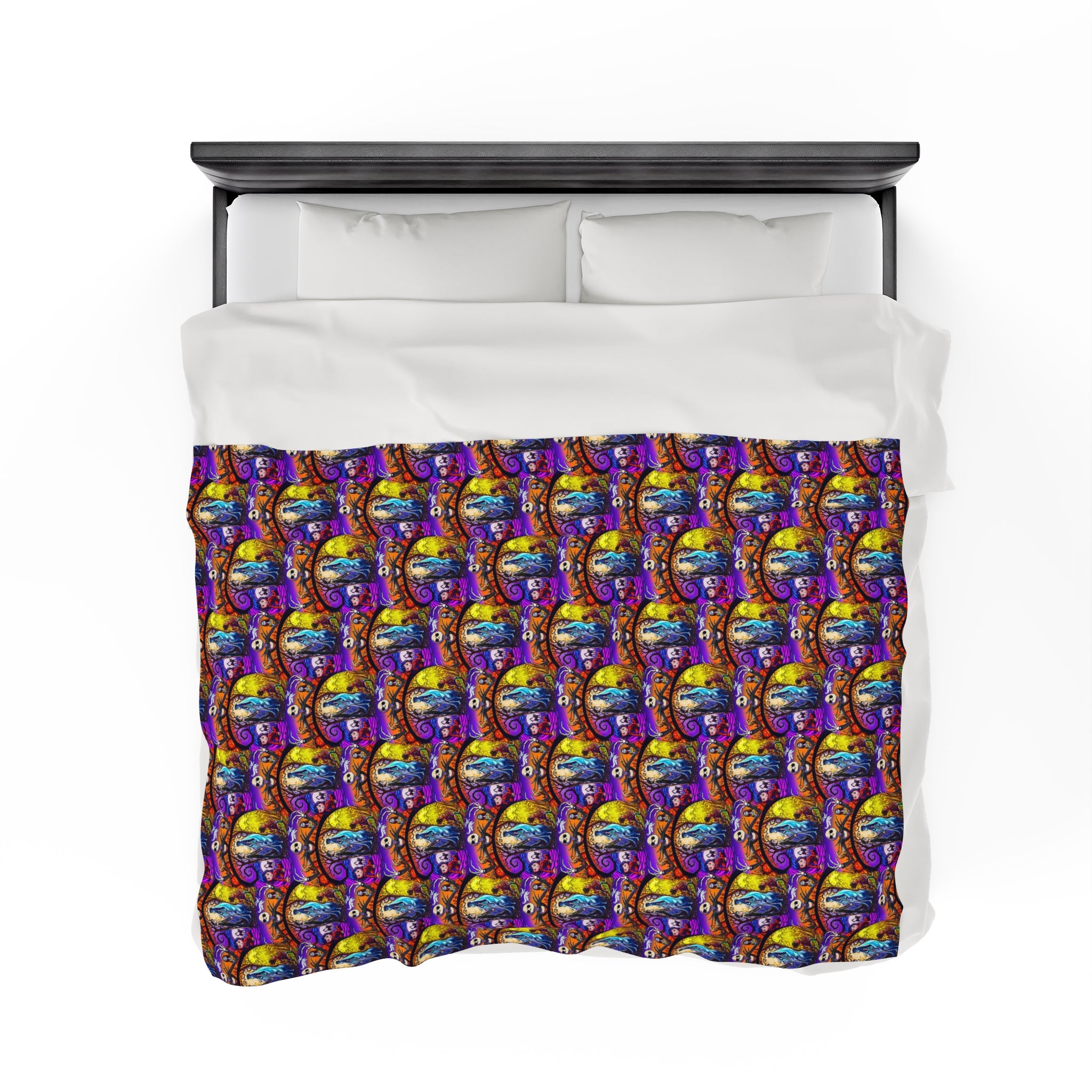 Nightmare before Christmas- Velveteen Plush CuddleLux Bliss Blanket - Creations by Chris and Carlos